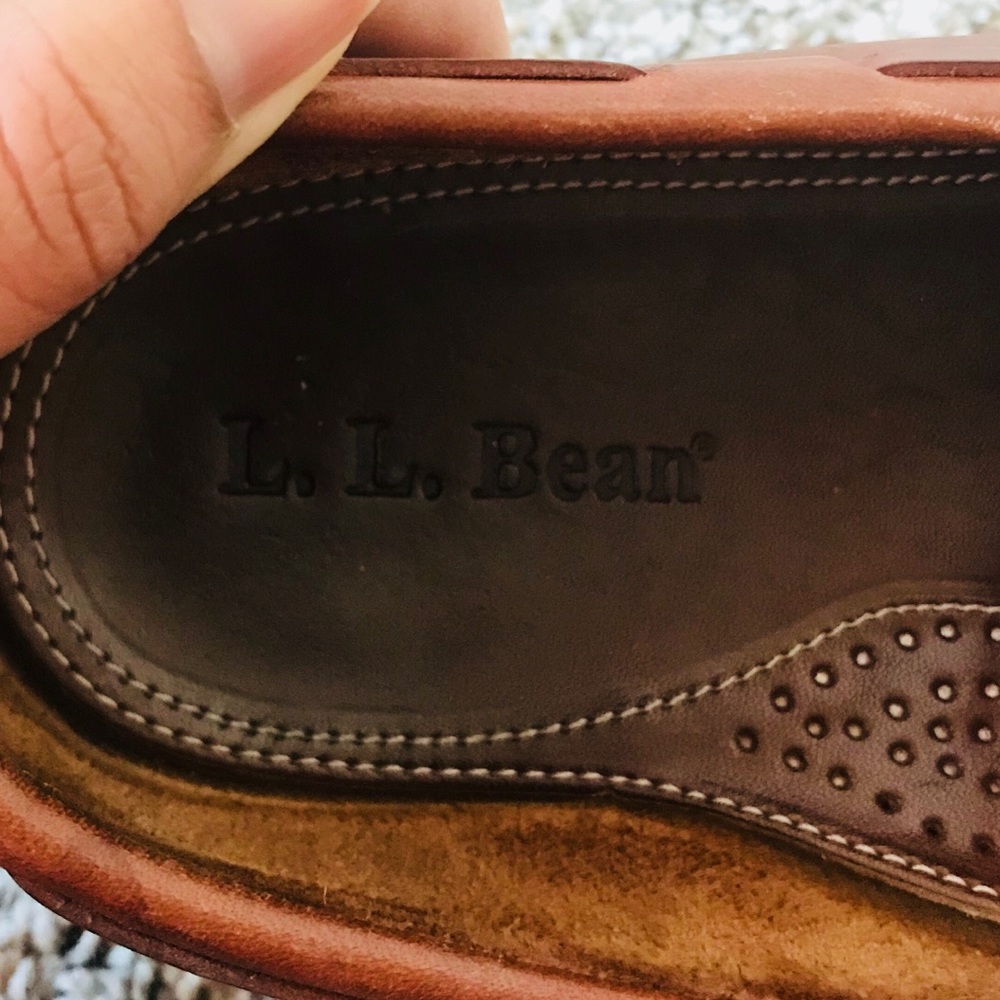 L.L. Bean Men’s Brown Leather Shoes Size 12 EE - Picture 5 of 8